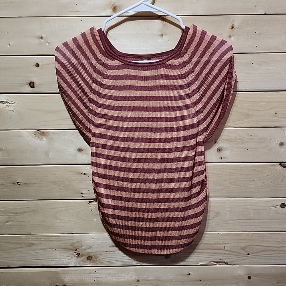 FP Movement By Free People Size Small Petite Slinky Baby Tee Redwood Peach
